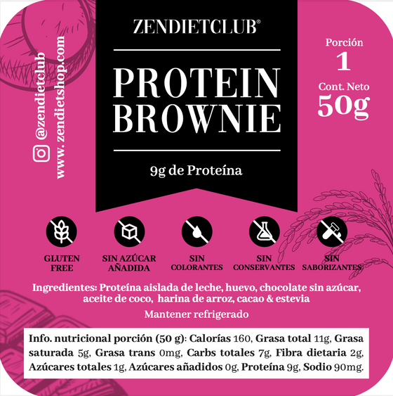 BROWNIE PROTEICO X4